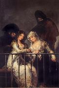Francisco de goya y Lucientes Majas on a Balcony France oil painting reproduction